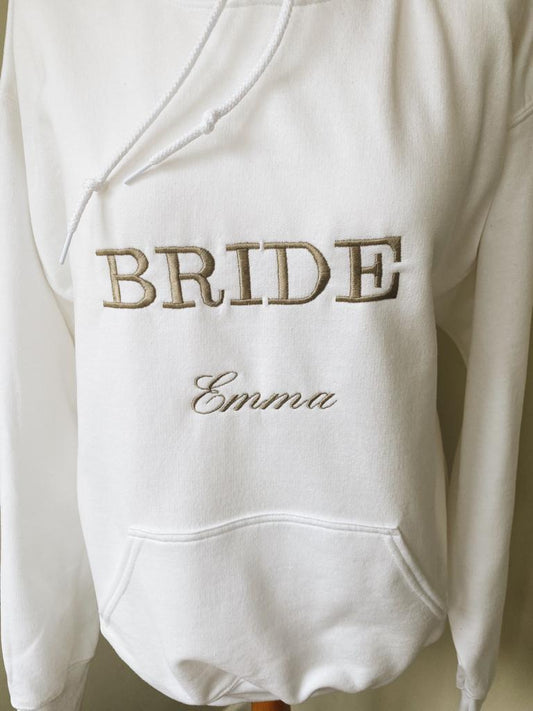 Hoodie | Bride | Embroidered Your Way | Name Included