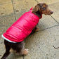 Personalised Dog Puffer Jacket | Fleece Lined | Various Colours | Button Down