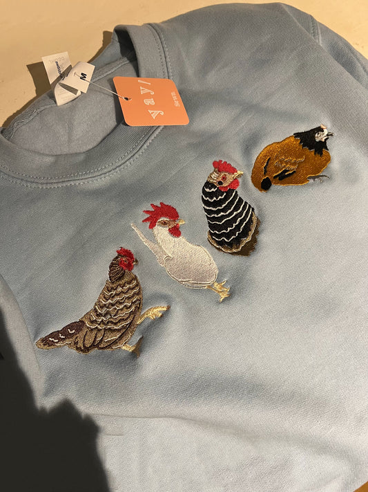 Personalised | Four x Pet Photo | Unisex Embroidered Sweatshirt | Pet Sweatshirt