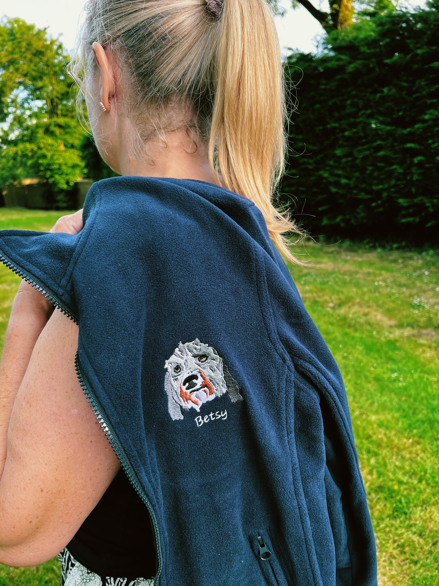 Personalised | Pet Photo | Unisex Embroidered Fleece | Pet Fleece