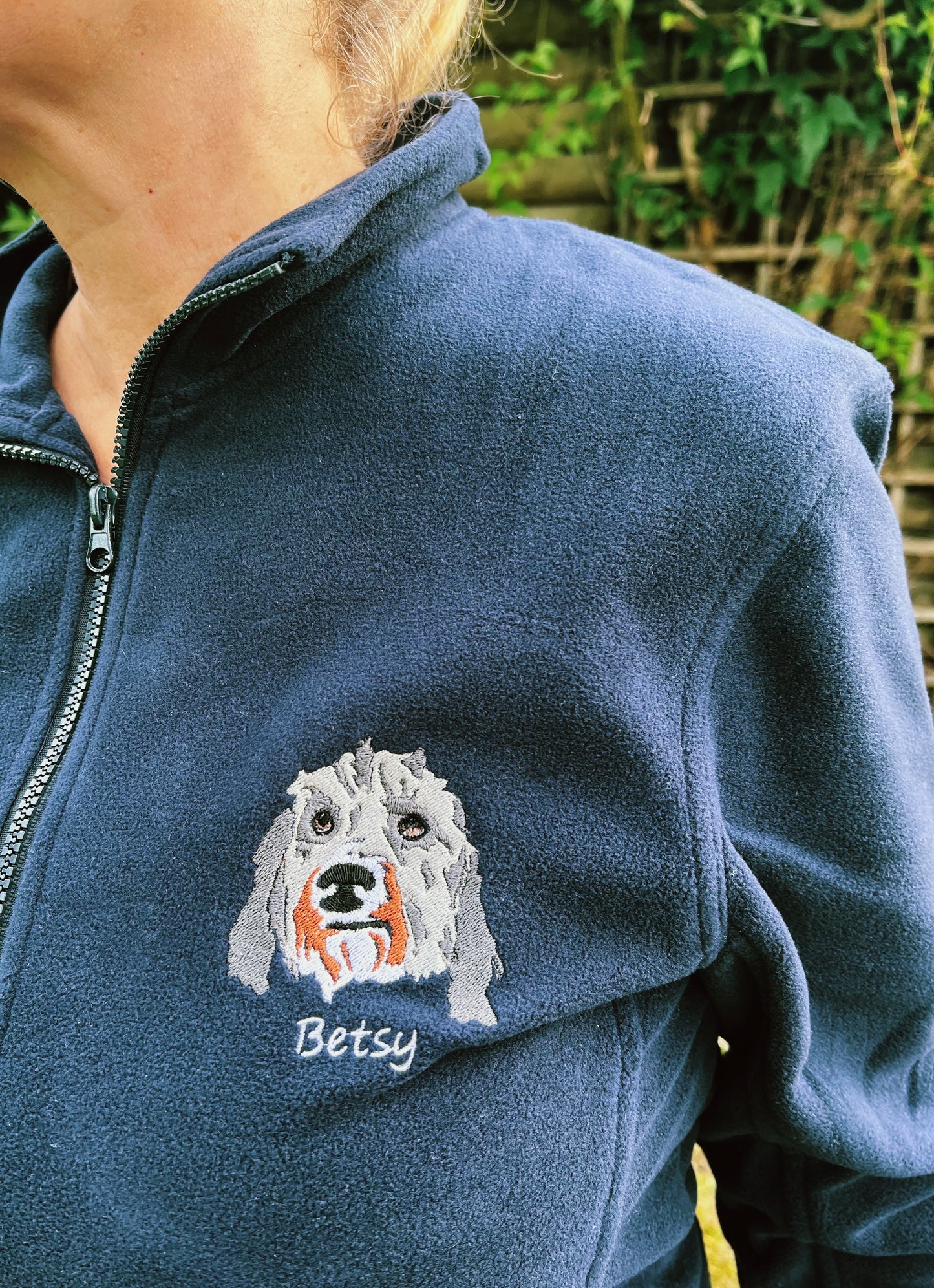 Personalised | Pet Photo | Unisex Embroidered Fleece | Pet Fleece