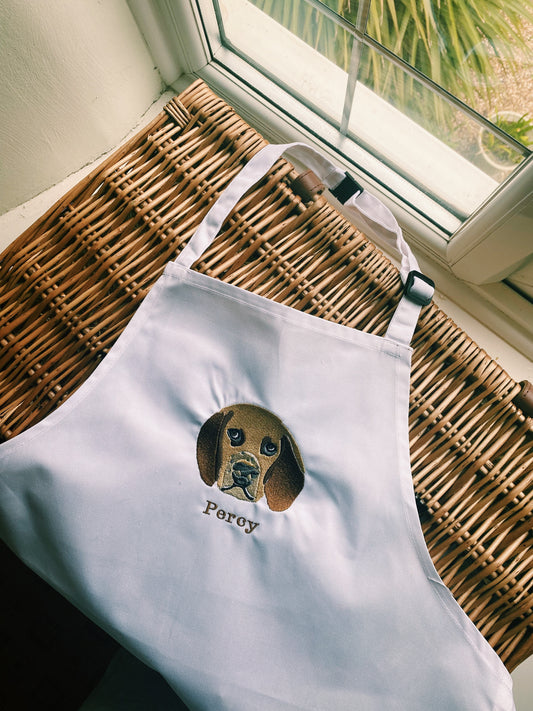 Children's Apron | Embroidered | Pet Photo | Your Upload