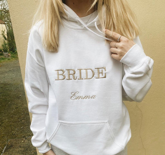 Hoodie | Bride | Embroidered Your Way | Name Included