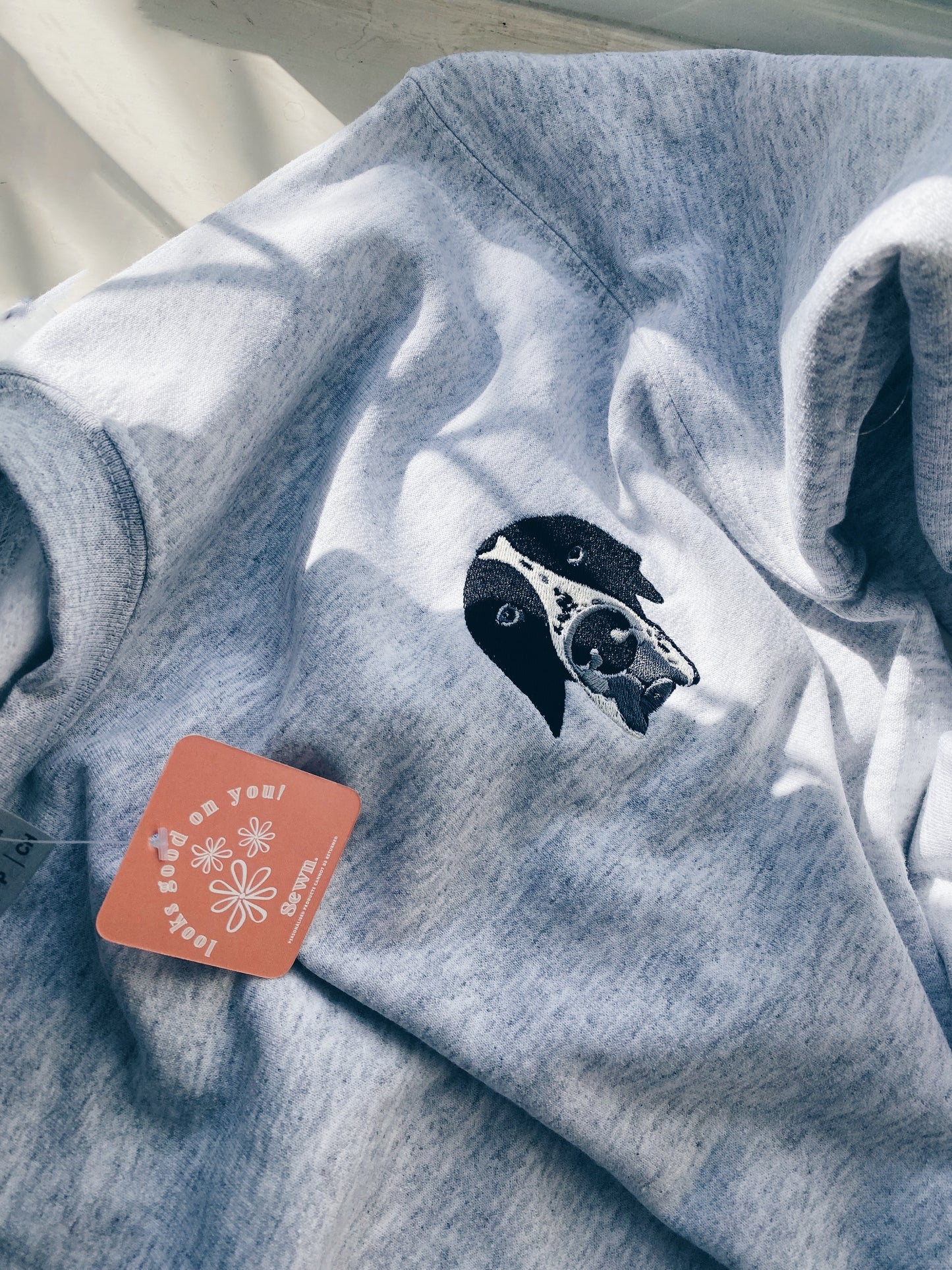 Personalised | One x Pet | Unisex Embroidered Sweatshirt | Pet Sweatshirt